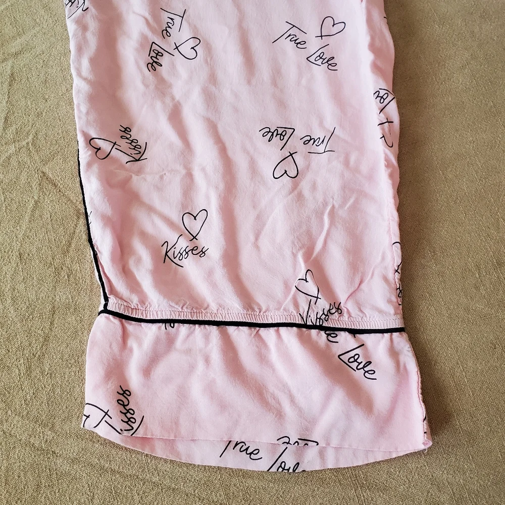 Jenni Pink Love Lightweight Pajama Pants Large - Picture 2 of 4
